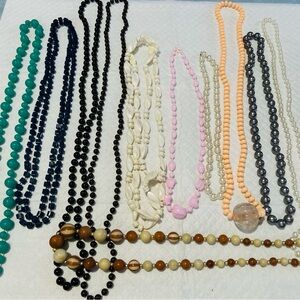 Vintage Costume Jewelry Necklace Lot